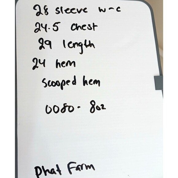 Phat Farm long sleeve paint splatter streetwear Y2K hooded T-shirt Drippin Large - Picture 7 of 7